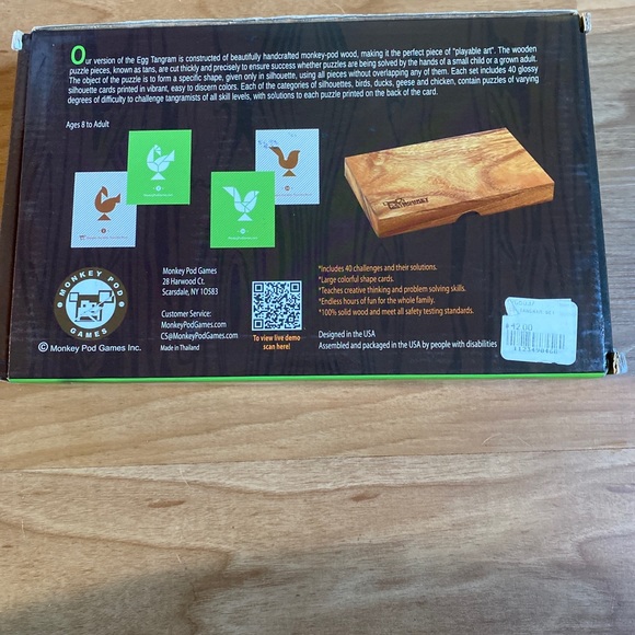 Monkey Pod Games Egg Tangram Set - A Premium Set - - Picture 4 of 4